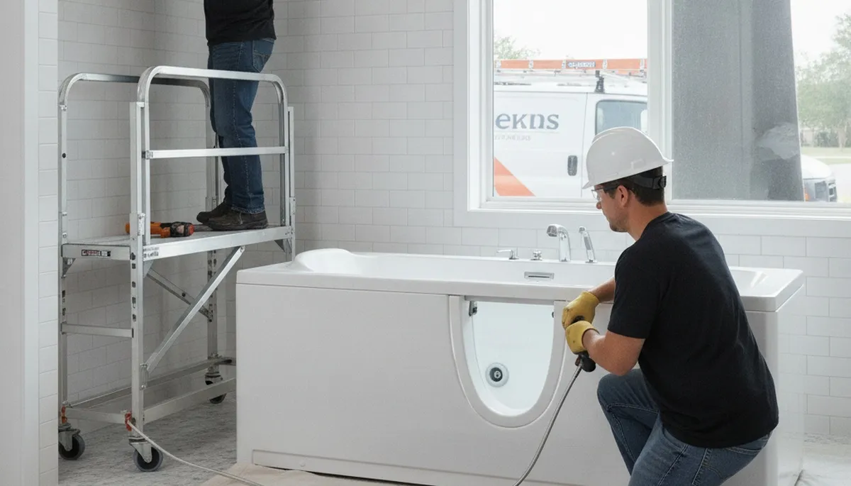 Walk-in tub installation for Bakersfield, CA homes by local plumbing repair experts