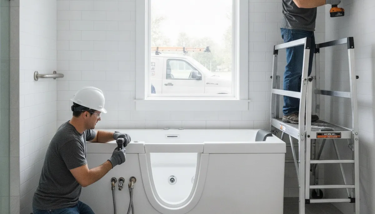 Walk-in tub installation for Bakersfield, CA homes by On Call Plumbers